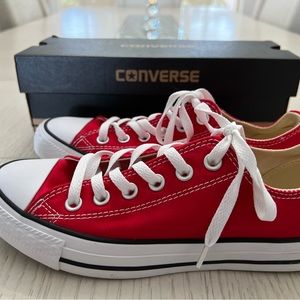 Brand new red converse women’s shoes